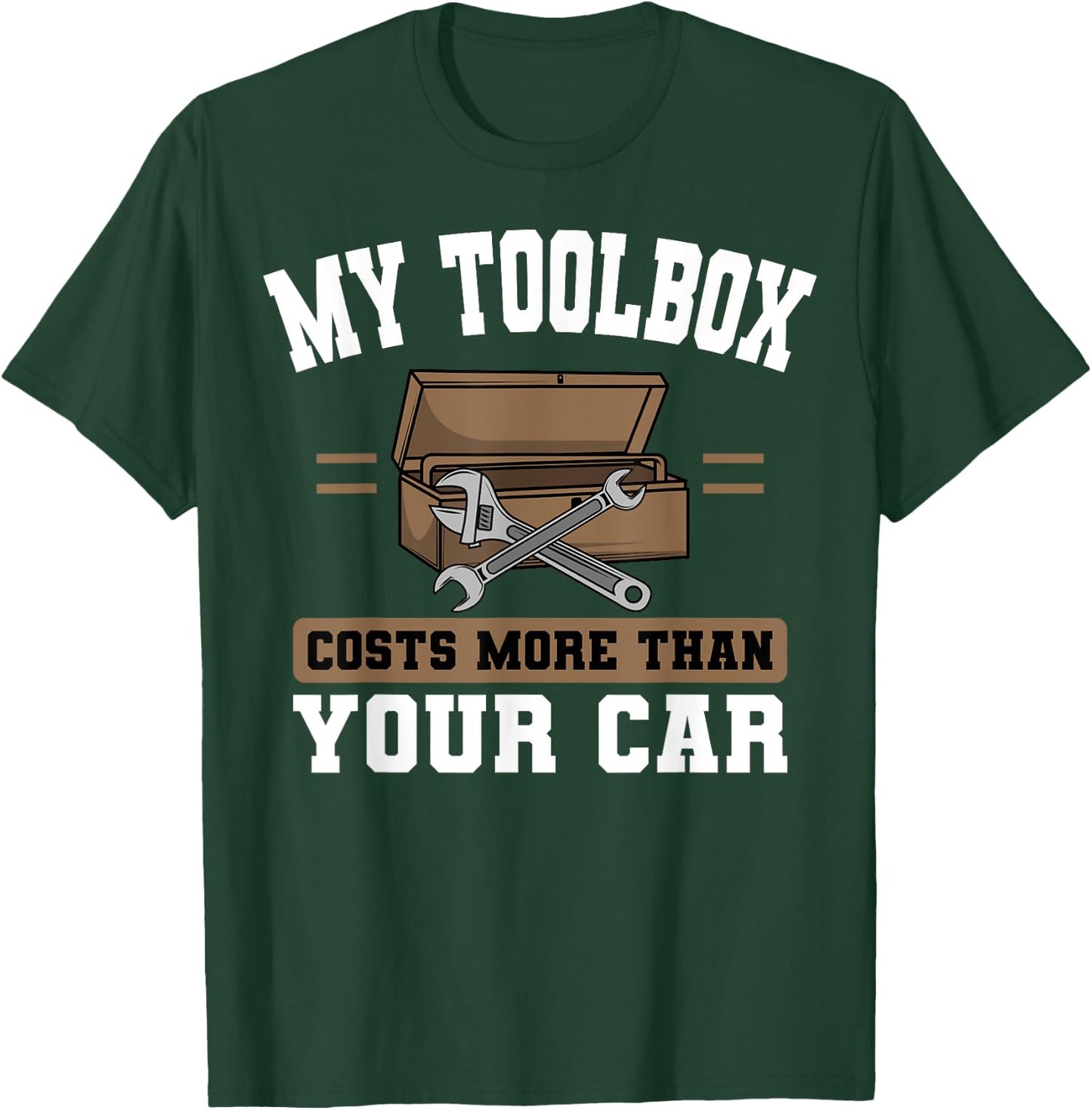 Auto Mechanic Toolbox Automotive Technician Mech T-Shirt - T-Shirt | Forest