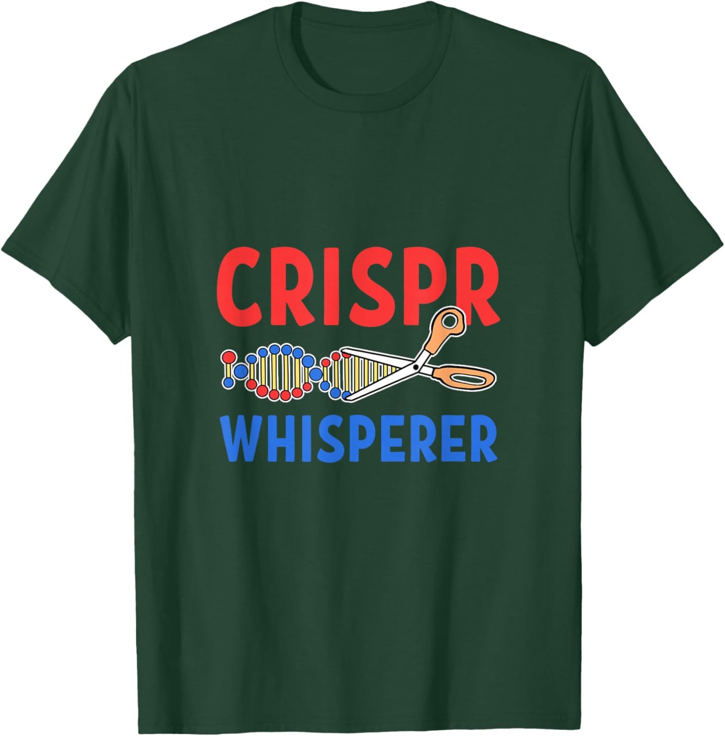 Crispr Whisperer Biotechnology Biotech Cas9 Gene Editing T-Shirt - T-Shirt | Forest