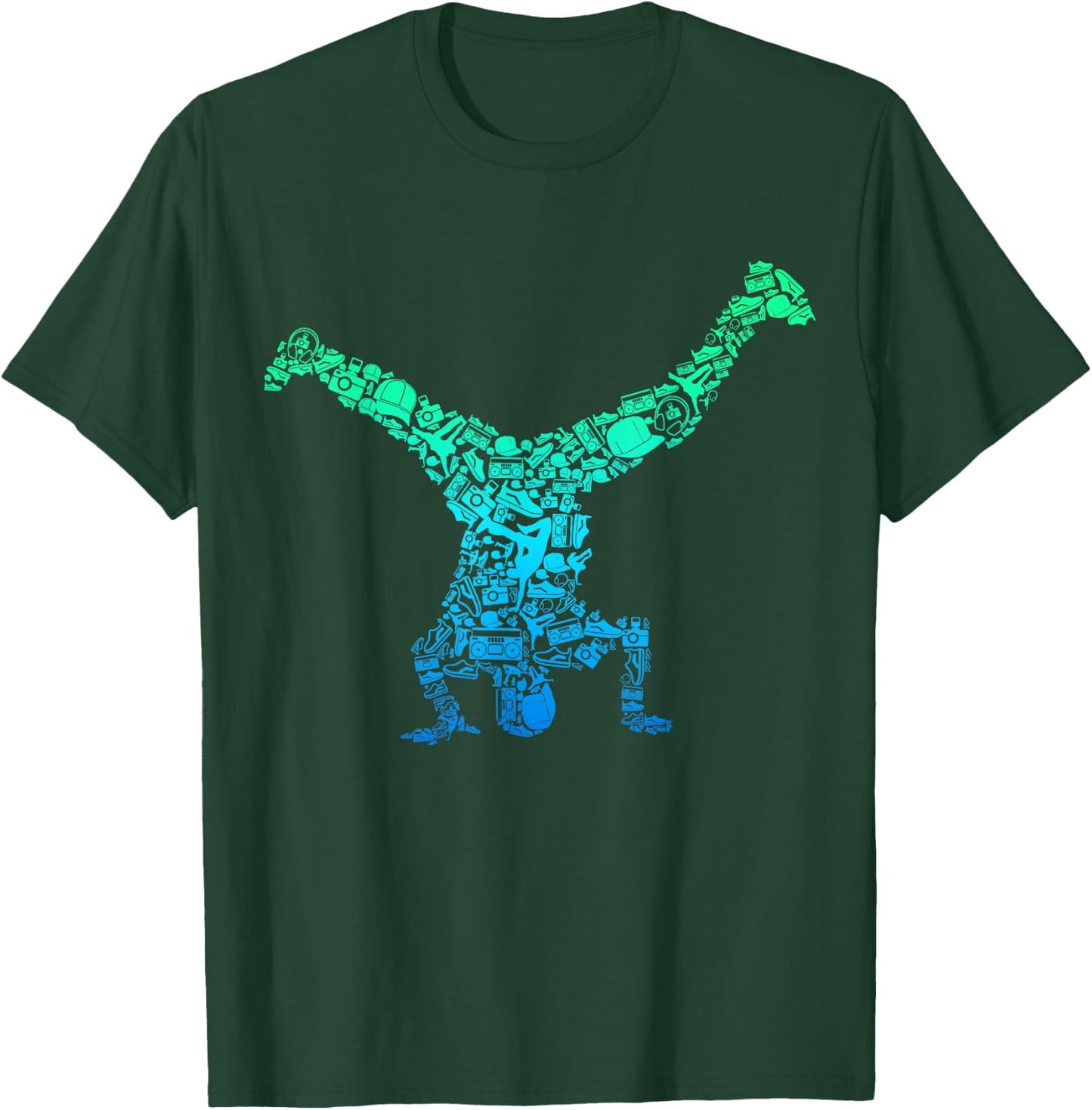 Breakdance Breakdancer Breakdancing Kids Boys Men T-Shirt - T-Shirt | Forest
