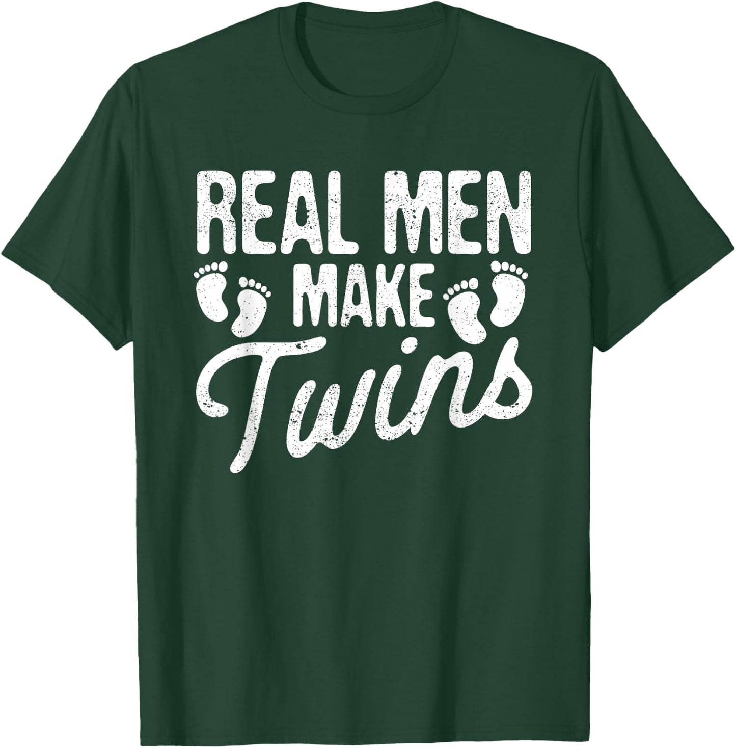 Daddy Shirt Family Pajamas Father's Day Gifts Men's Black Modern Funny Dad Twin Pregnancy Announcement Small T-Shirt - T-Shirt | Forest