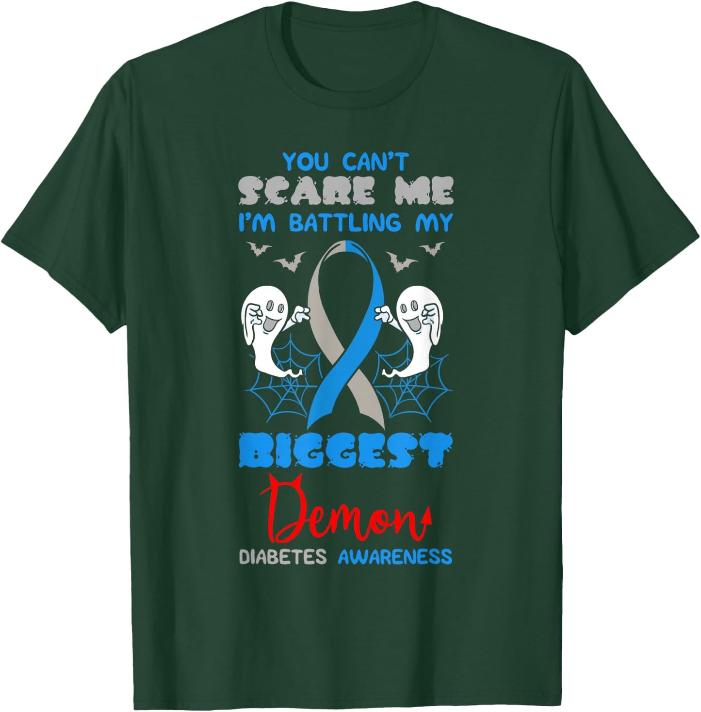 Diabetes Patient Type 1 2 Diabetic Pancreas Halloween Party T-Shirt - T-Shirt | Forest