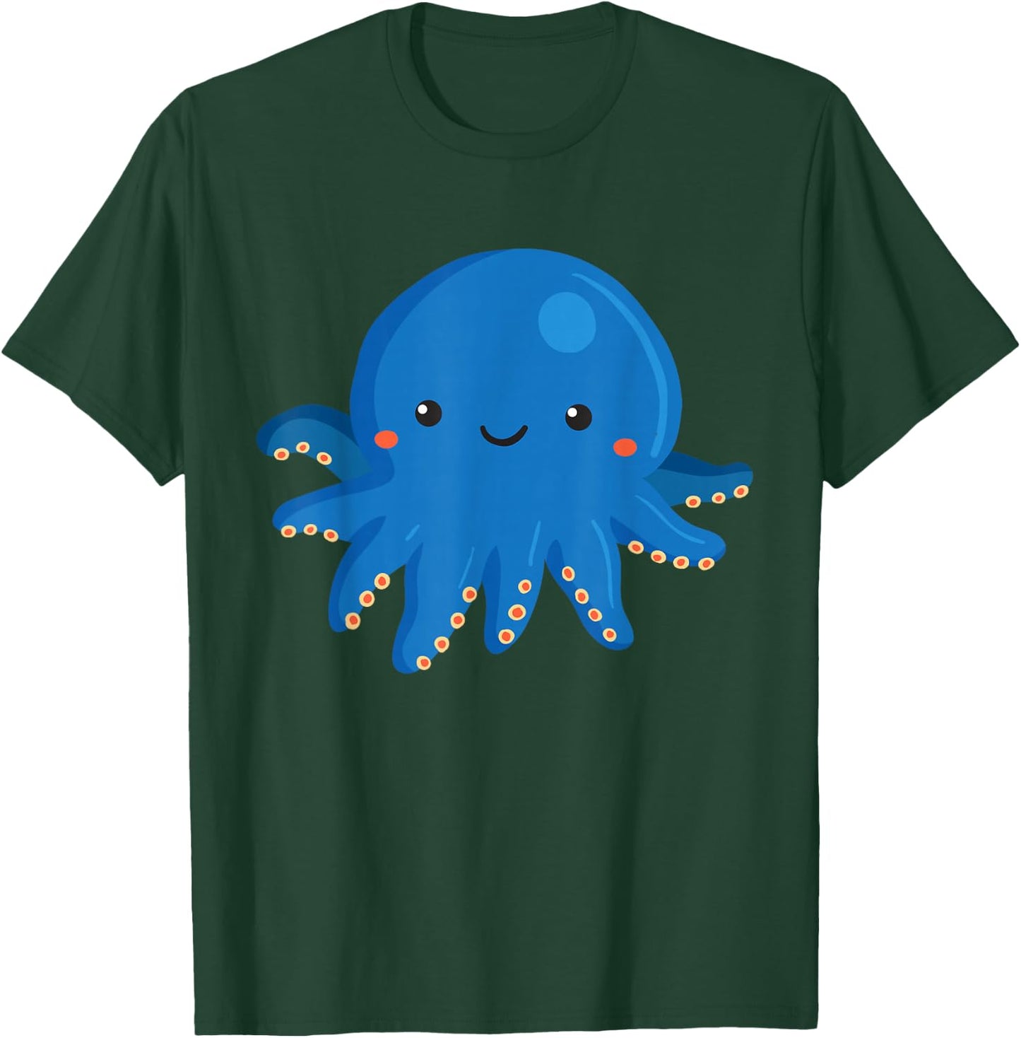 Kids Octopus Shirt Cute Girls and Boys Octopus T-Shirt - T-Shirt | Forest