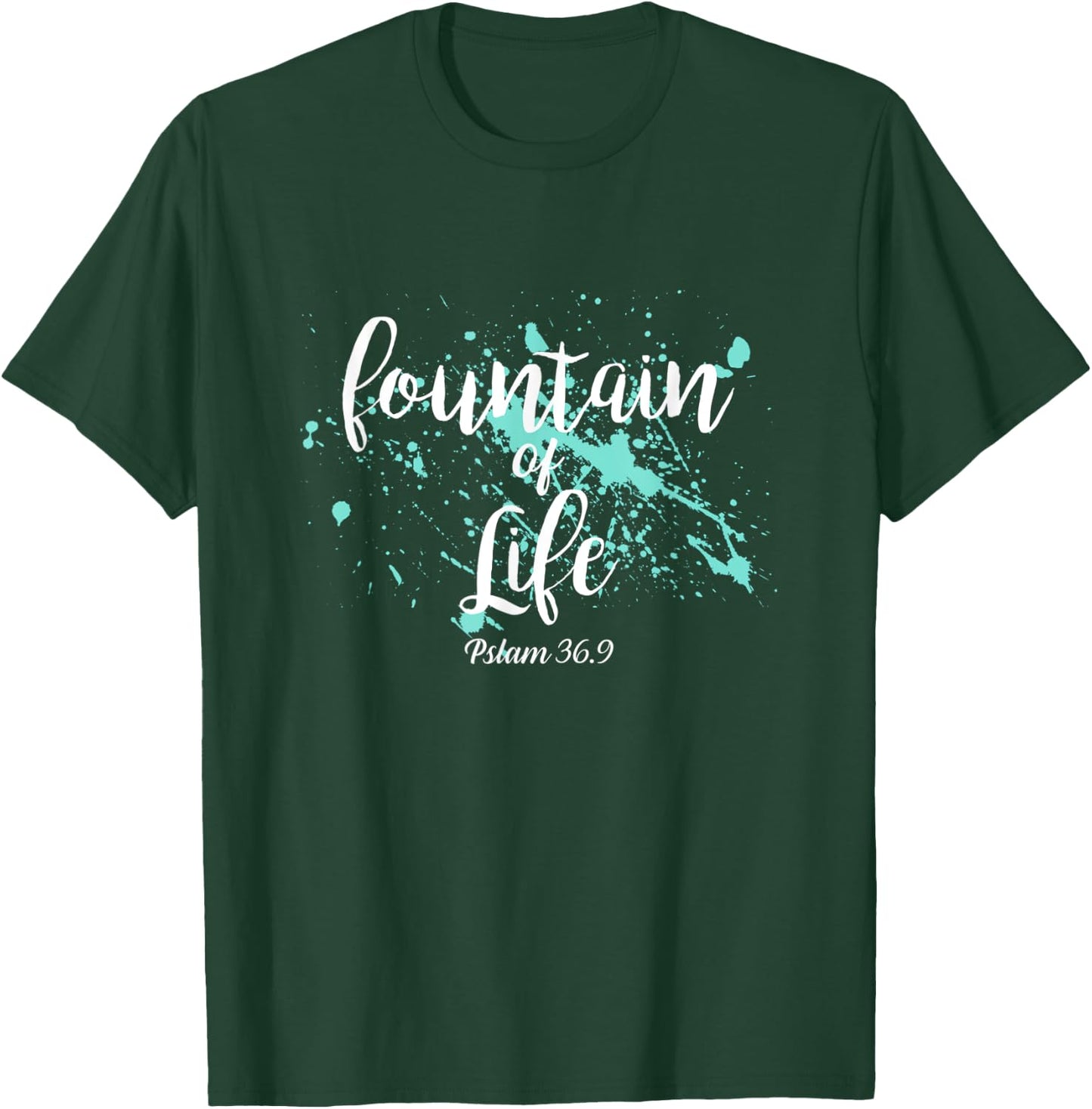 Firmly in faith through Jesus - Fountain of Life T-Shirt - T-Shirt | Forest