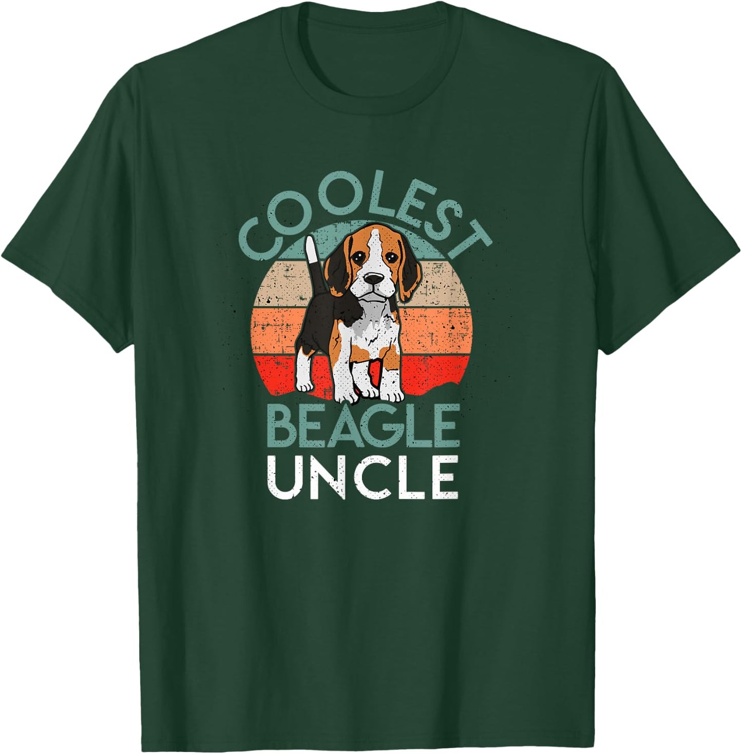 Coolest Beagle Uncle Funny Dog Lovers Men Women T-Shirt - T-Shirt | Forest