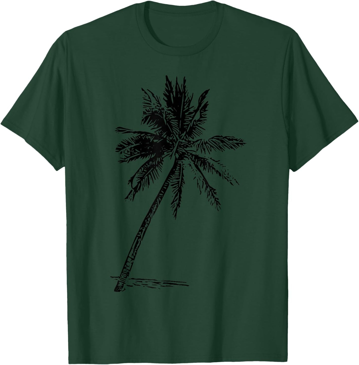 Palm Beachwear Beach Outfit Surfing Aloha Retro Palm Tree T-Shirt - T-Shirt | Forest