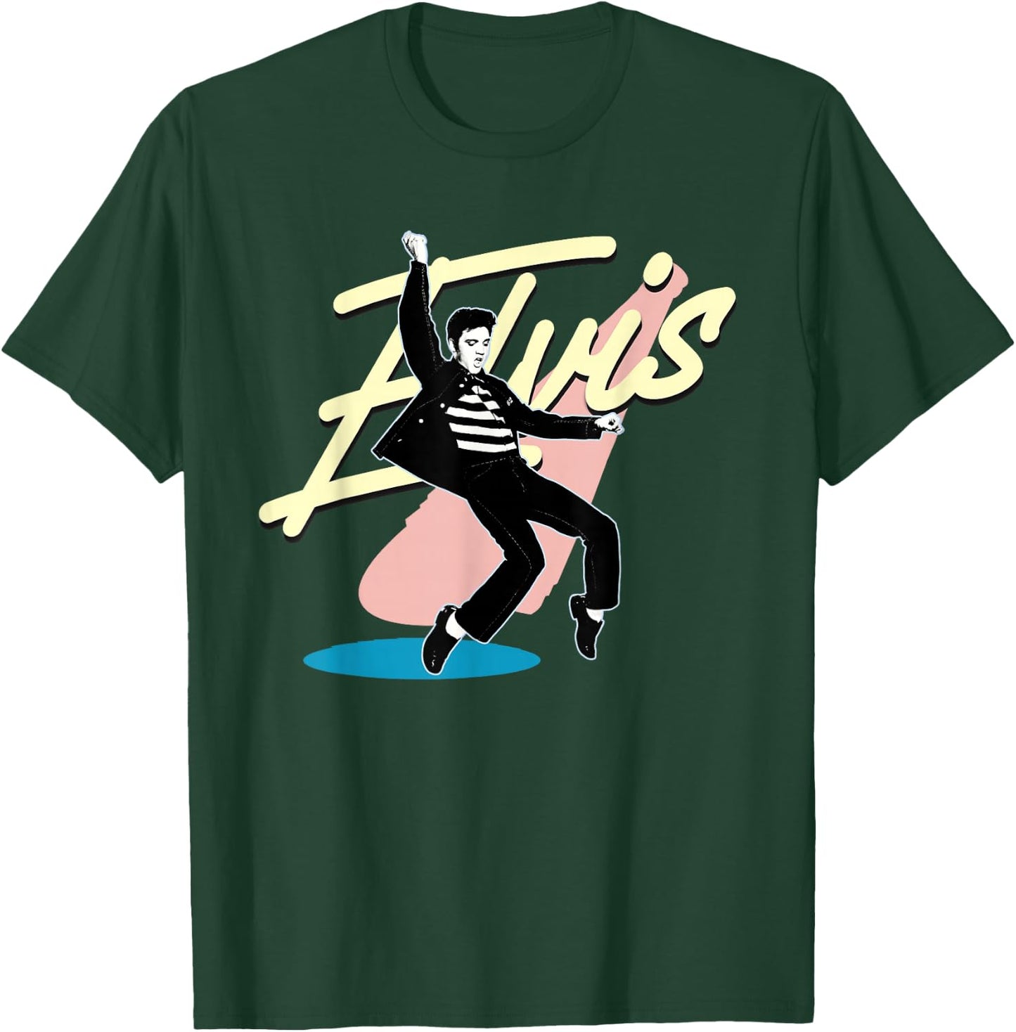 Elvis Presley Official Signature Dance T-Shirt - T-Shirt | Forest