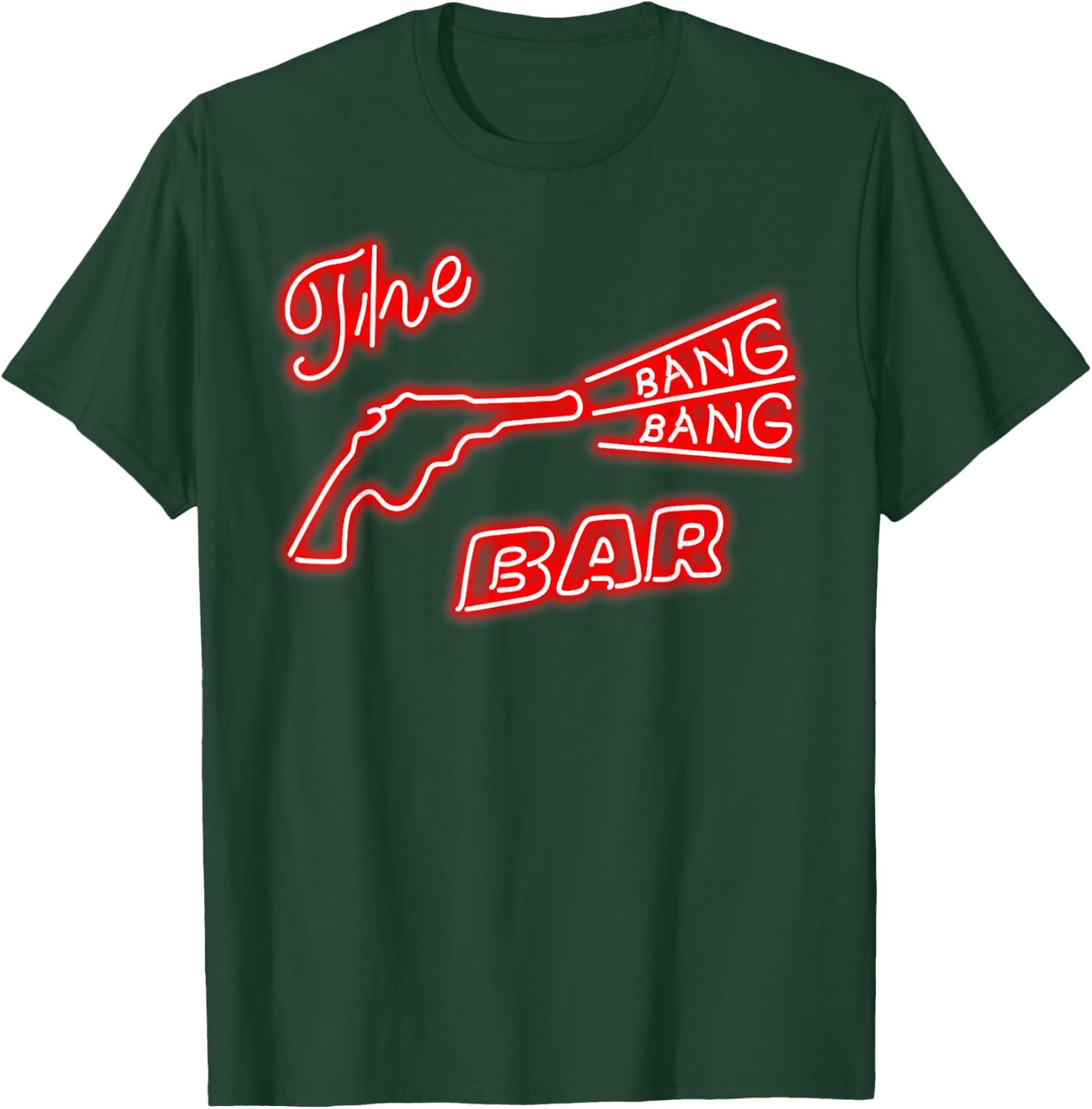 Twin Peaks Bang Bang Bar Neon Sign Graphic T-Shirt - T-Shirt | Forest