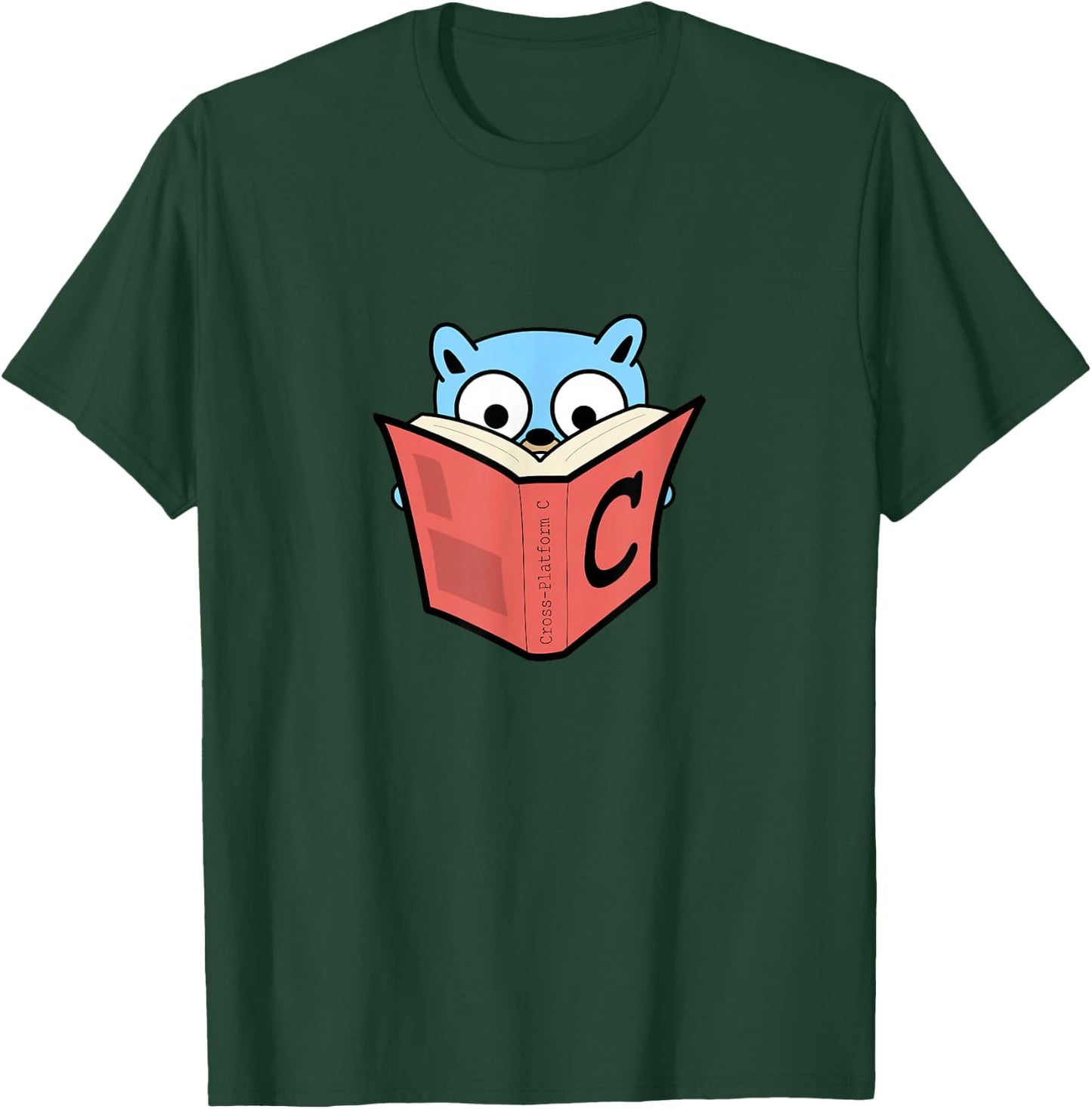 Go Developer golang cross platform c gopher T-Shirt - T-Shirt | Forest