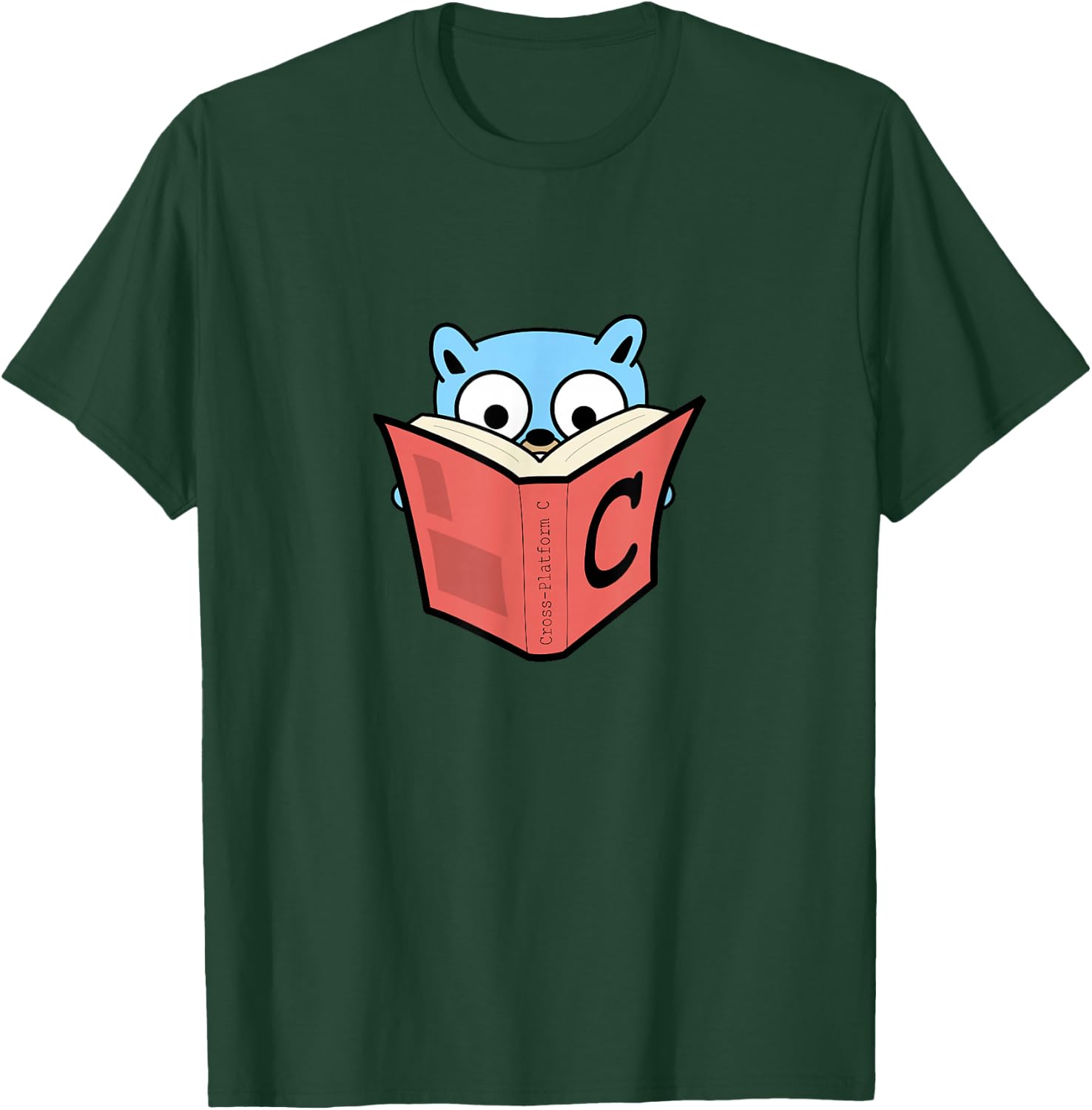 Go Developer golang cross platform c gopher T-Shirt - T-Shirt | Forest
