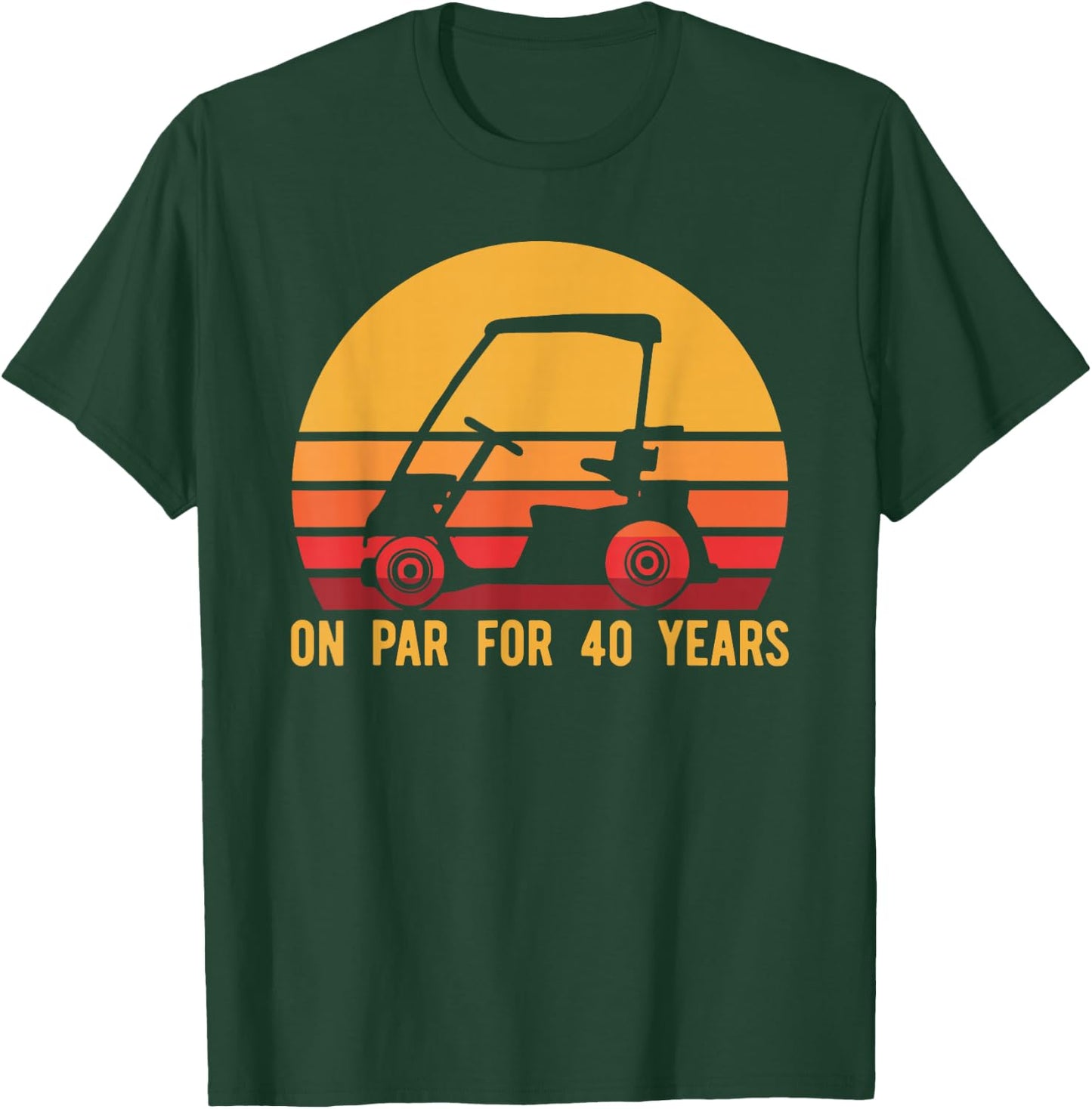40th Birthday Golf Shirt, Turning 40 Golfing Gift T-Shirt - T-Shirt | Forest