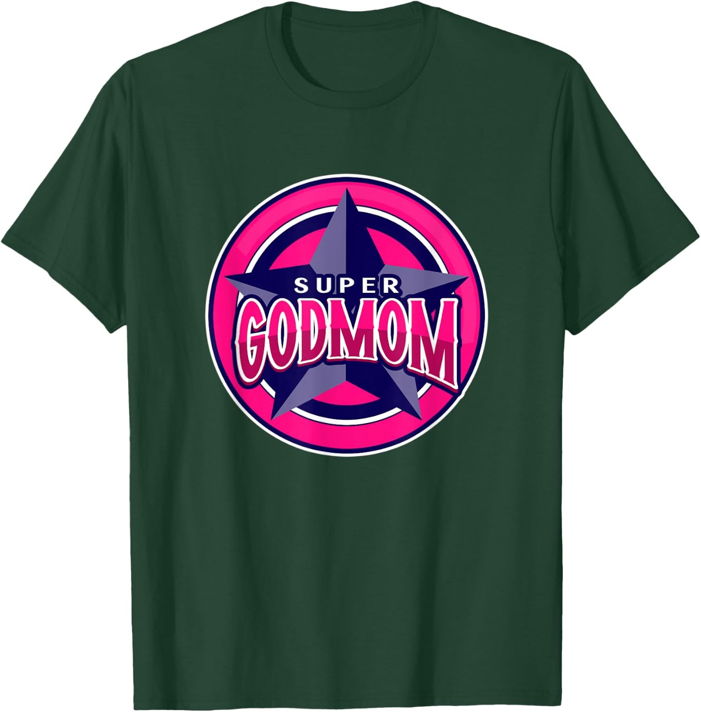 Super Godmom Funny Hero T-Shirt - T-Shirt | Forest
