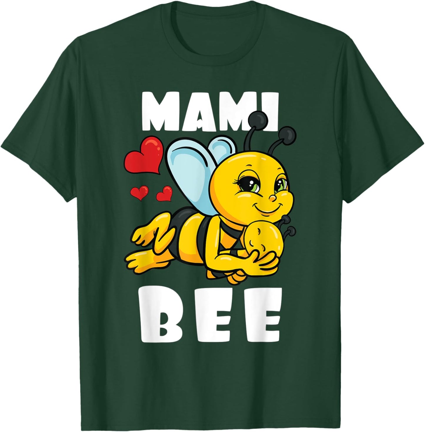 Mami Bee Lover Matching Family Outfit Baby Announcement T-Shirt - T-Shirt | Forest