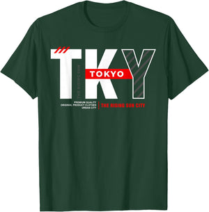 TKY Tokyo The Rising Sun City T-Shirt - T-Shirt | Forest