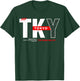 TKY Tokyo The Rising Sun City T-Shirt - T-Shirt | Forest