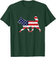4th Of July Siberian Husky Dog Graphic Patriotic USA Flag T-Shirt - T-Shirt | Forest