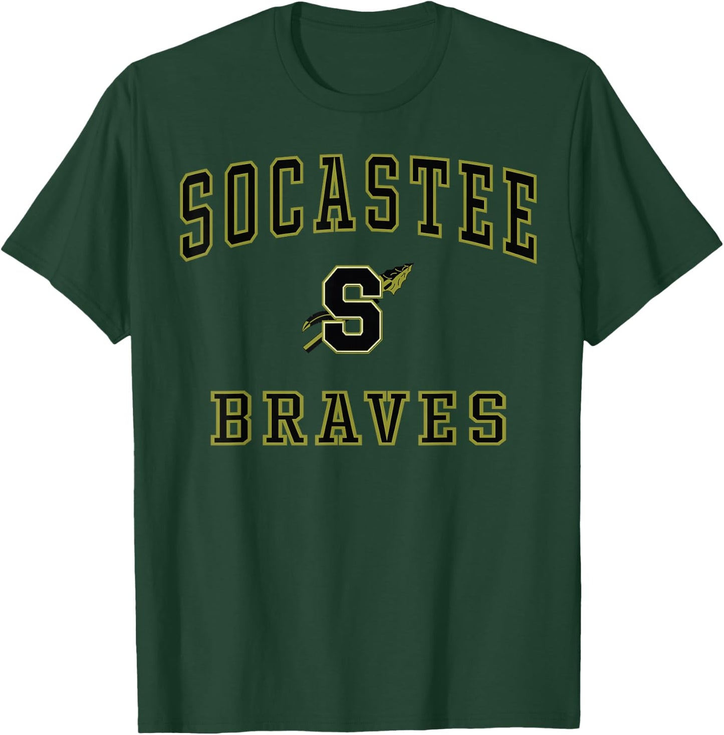 Socastee High School Braves C1 T-Shirt - T-Shirt | Forest