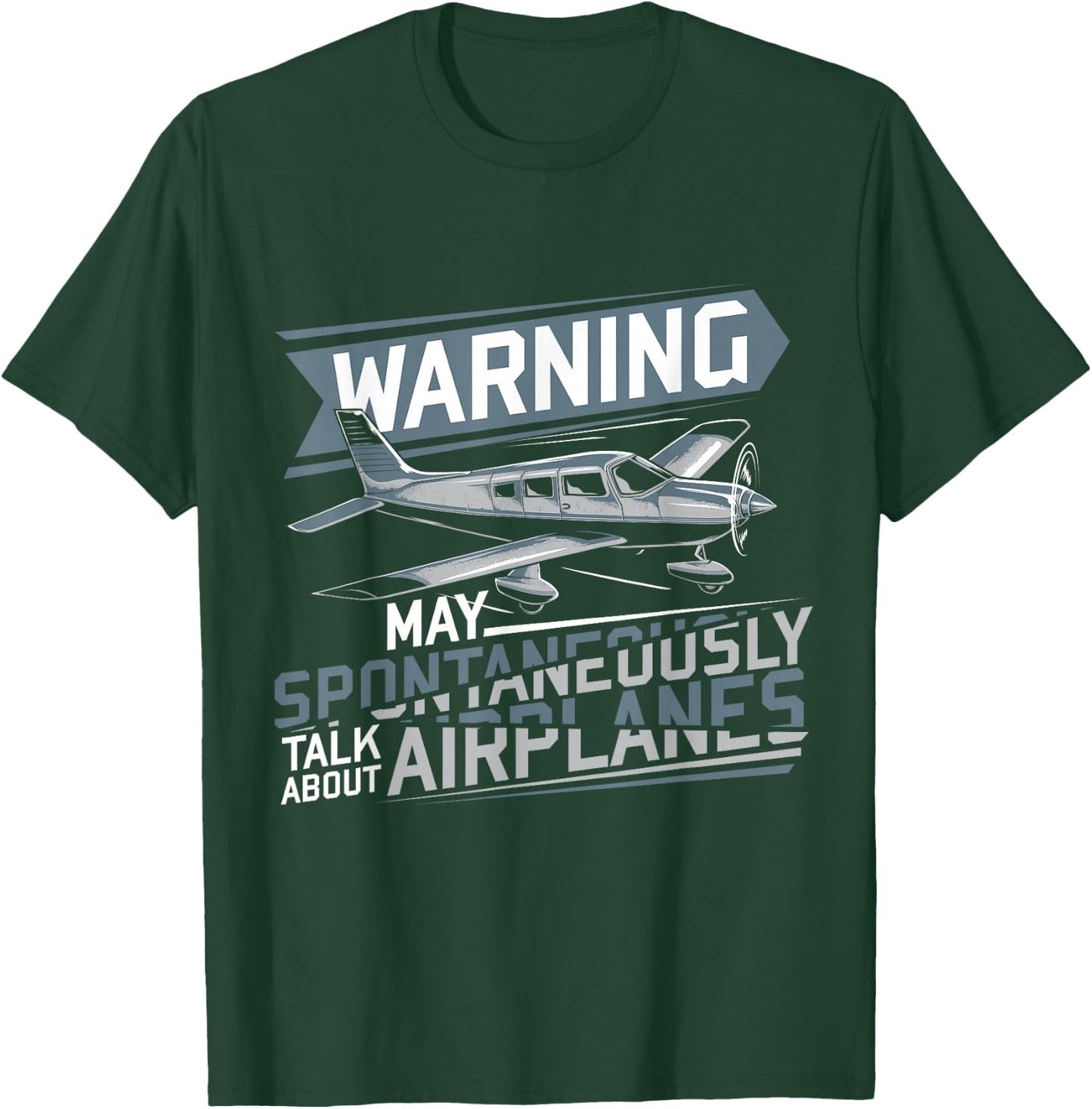 Gift Aeroplane Lover Hobby Pilot T-Shirt - T-Shirt | Forest