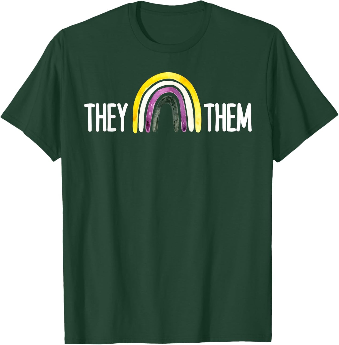 They Them Shirt,They Them Pronoun Shirt,Pronouns They Them T-Shirt - T-Shirt | Forest