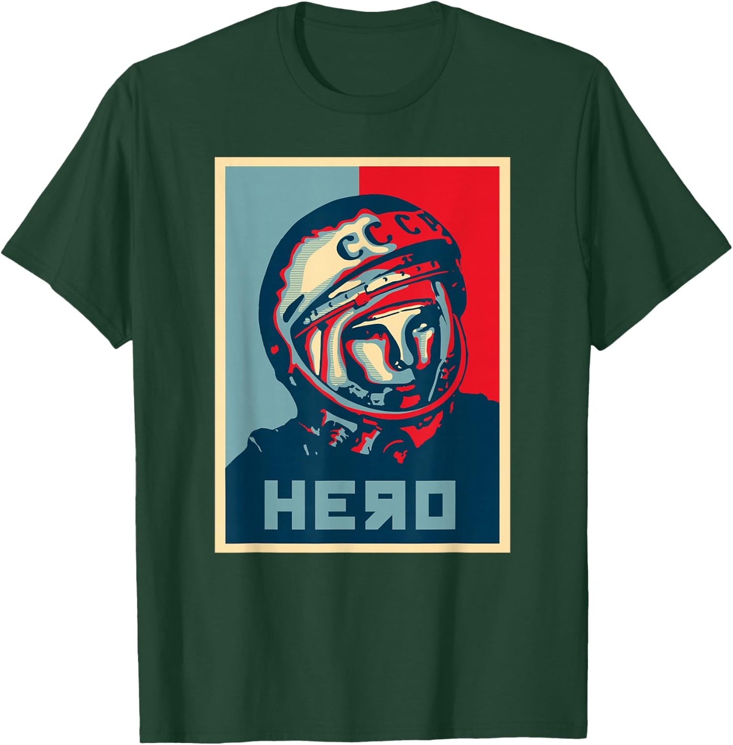 Yuri Gagarin USSR Soviet Hero Astronaut Russian Space T-Shirt - T-Shirt | Forest
