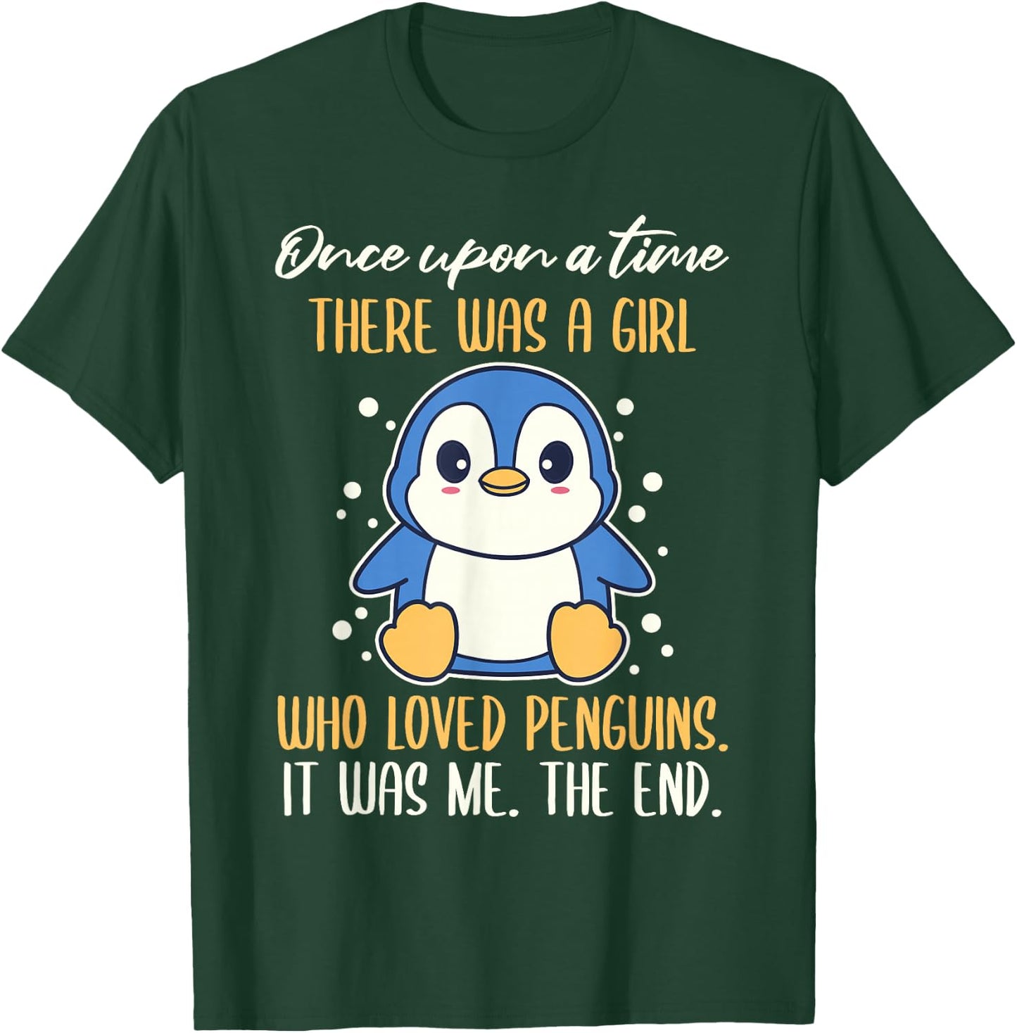 Once There was A Girl Who Loved Penguins Small T-Shirt - T-Shirt | Forest