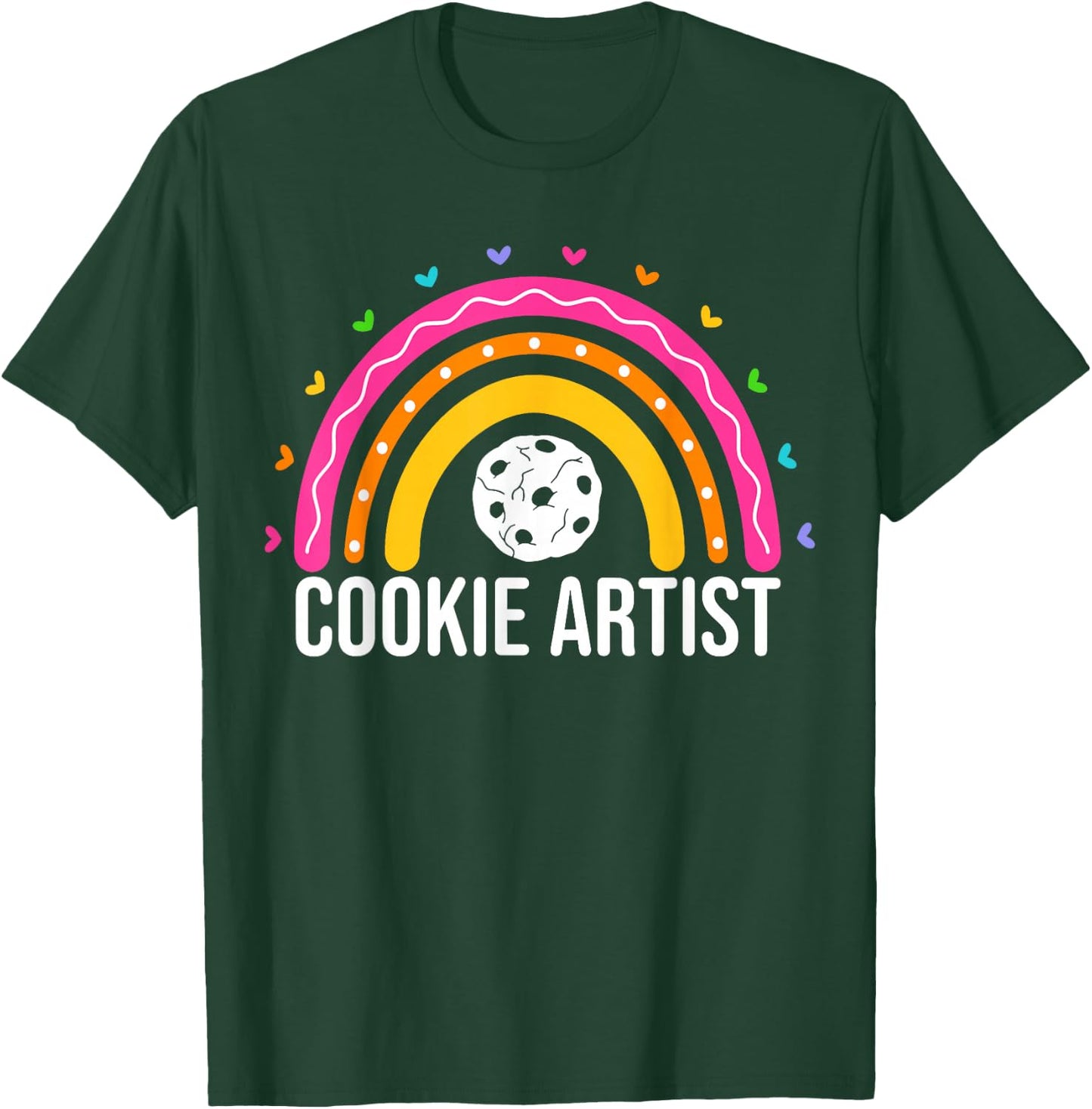 Cookie Artist Cake Decorating Decorator Baker Cute Rainbow T-Shirt - T-Shirt | Forest