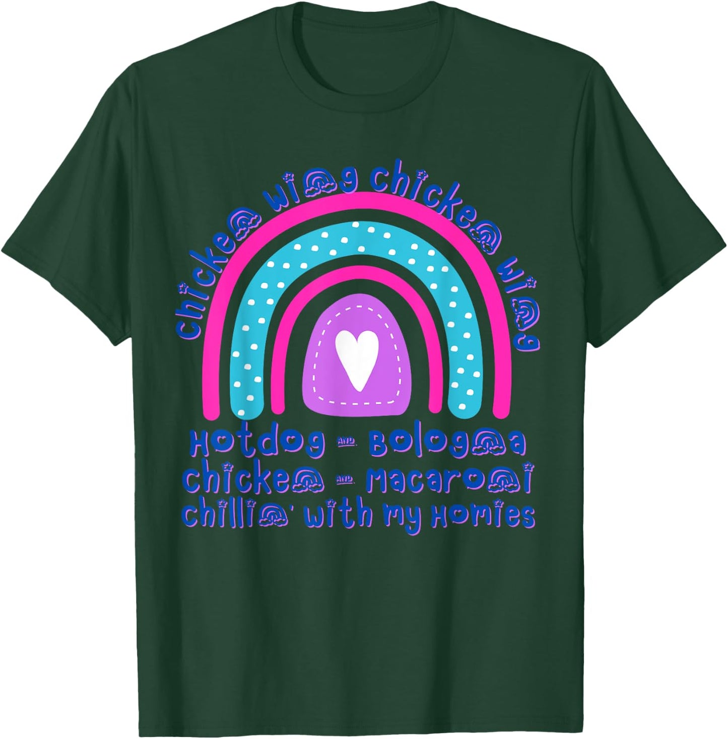 Chicken Wing Chicken Wing Hotdog & Bologna Girls T-Shirt - T-Shirt | Forest