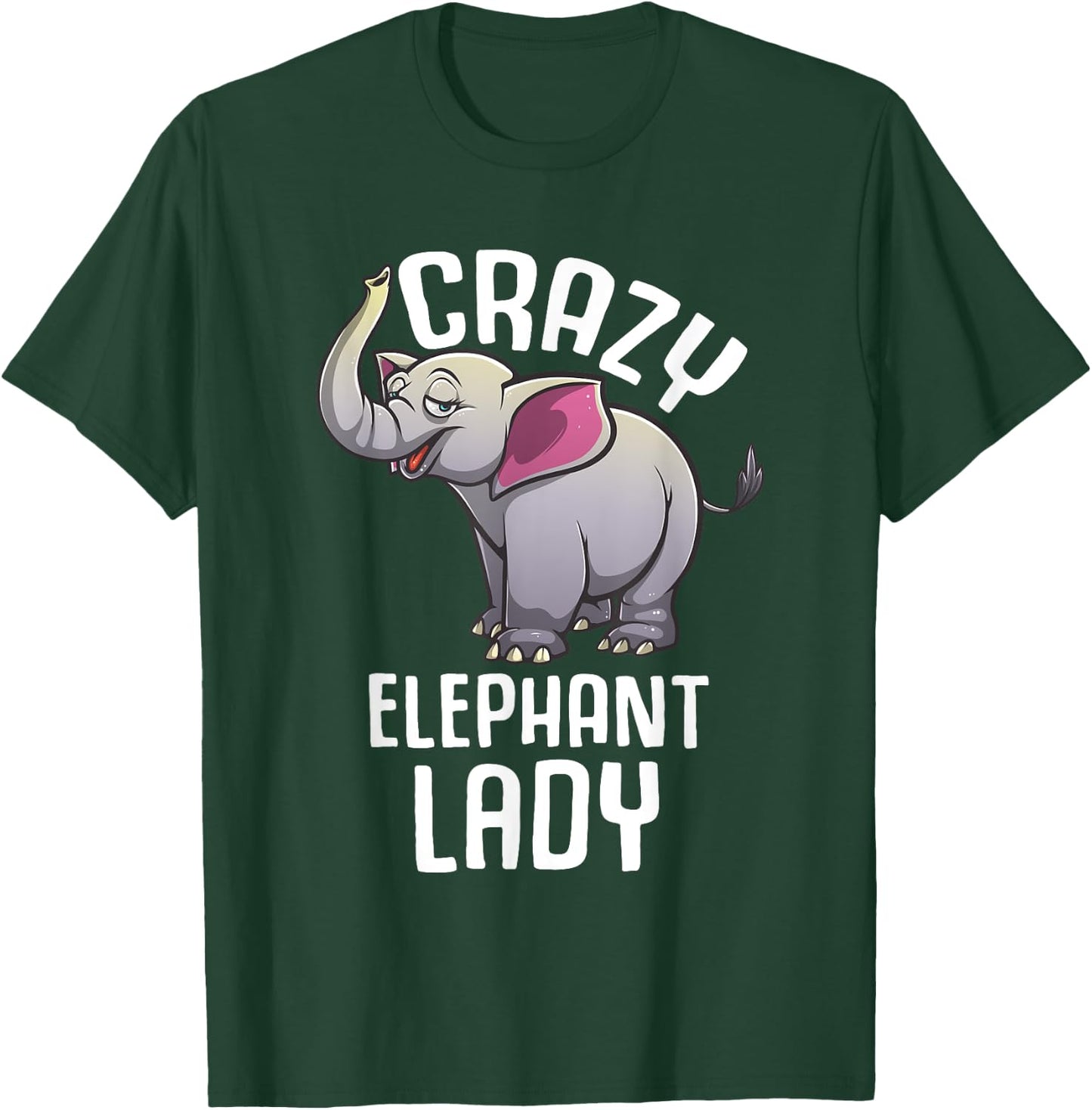 Funny Elephant Girl Lady Zoo Safari Elephant Lover T-Shirt - T-Shirt | Forest