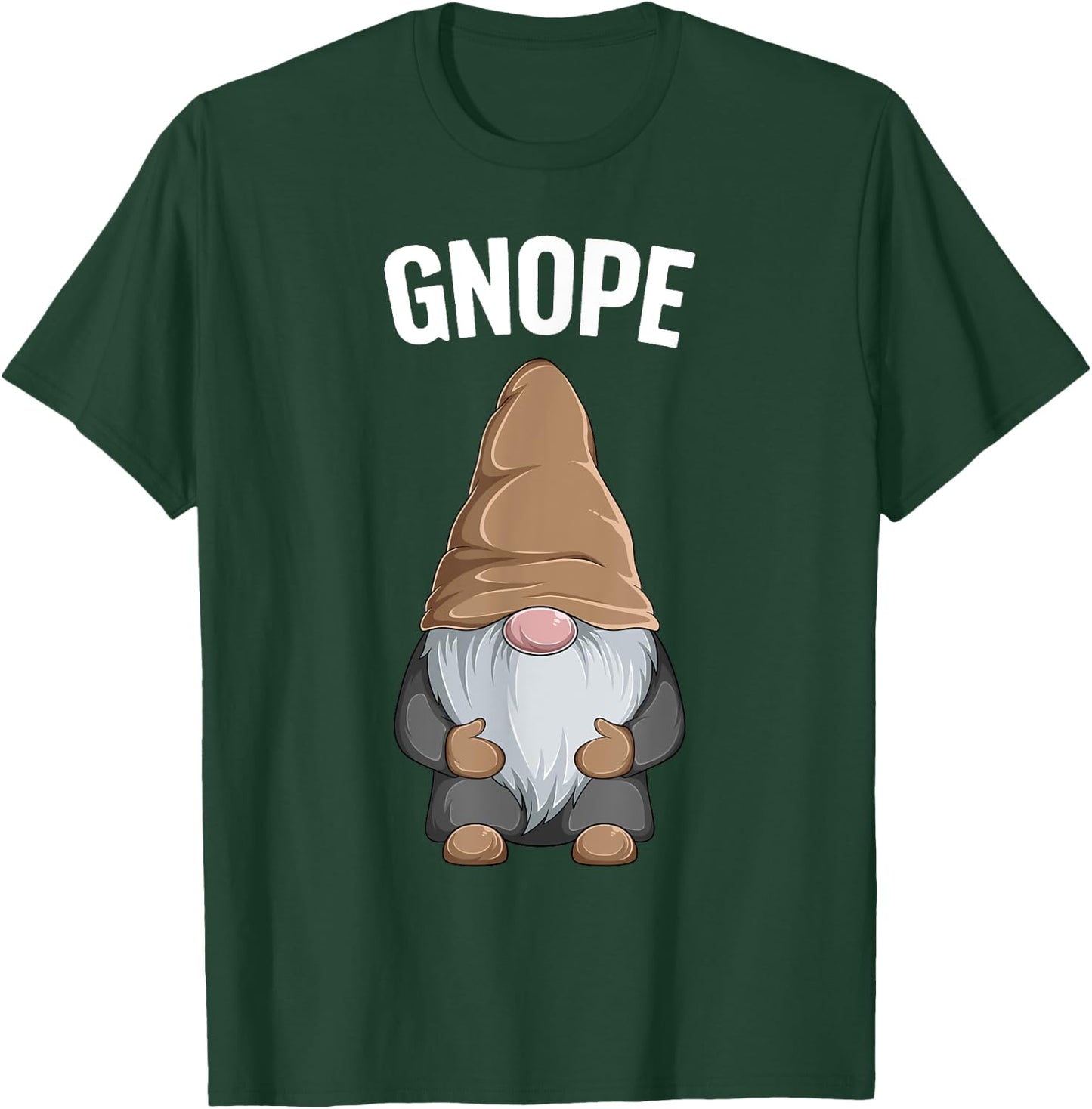 Gnope Funny Garden Tomte Gnome Scandinavian Nope T-Shirt - T-Shirt | Forest