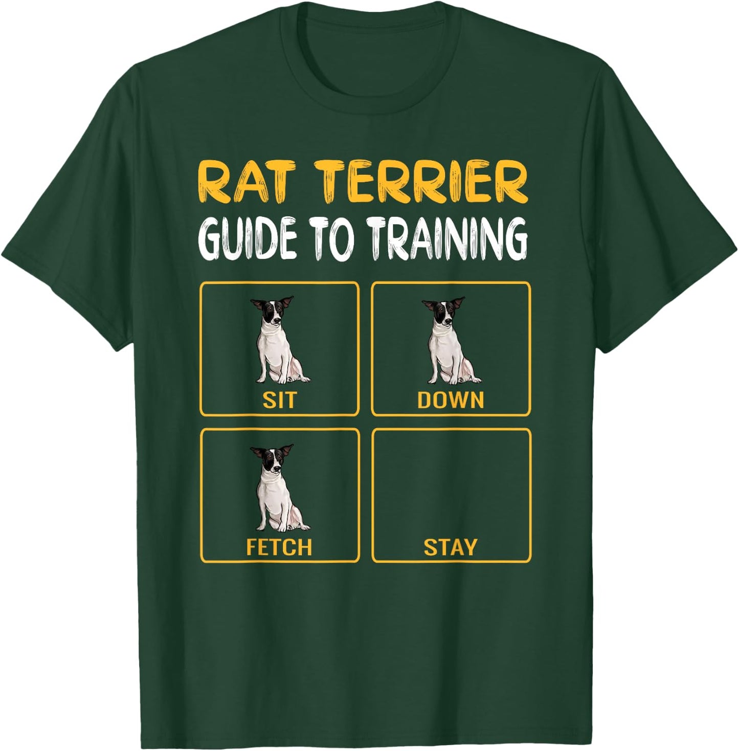 Funny Rat Terrier Guide to Training Dog Obedience Trainer T-Shirt - T-Shirt | Forest