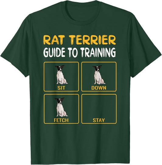 Funny Rat Terrier Guide to Training Dog Obedience Trainer T-Shirt - T-Shirt | Forest