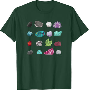 Minerals Rock Collector Colorful Rock Collection Geology T-Shirt - T-Shirt | Forest