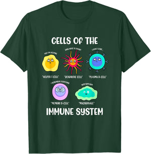 Immunologist, Immune System, Cells Biology, Cell Science Fun T-Shirt - T-Shirt | Forest