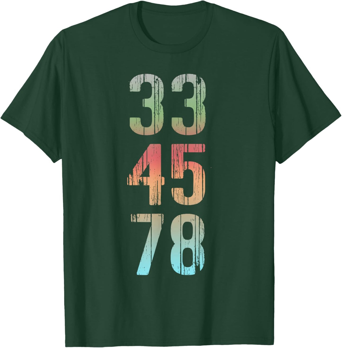 Vinyl Lover Record Collector 33 45 78 LP T-Shirt - T-Shirt | Forest
