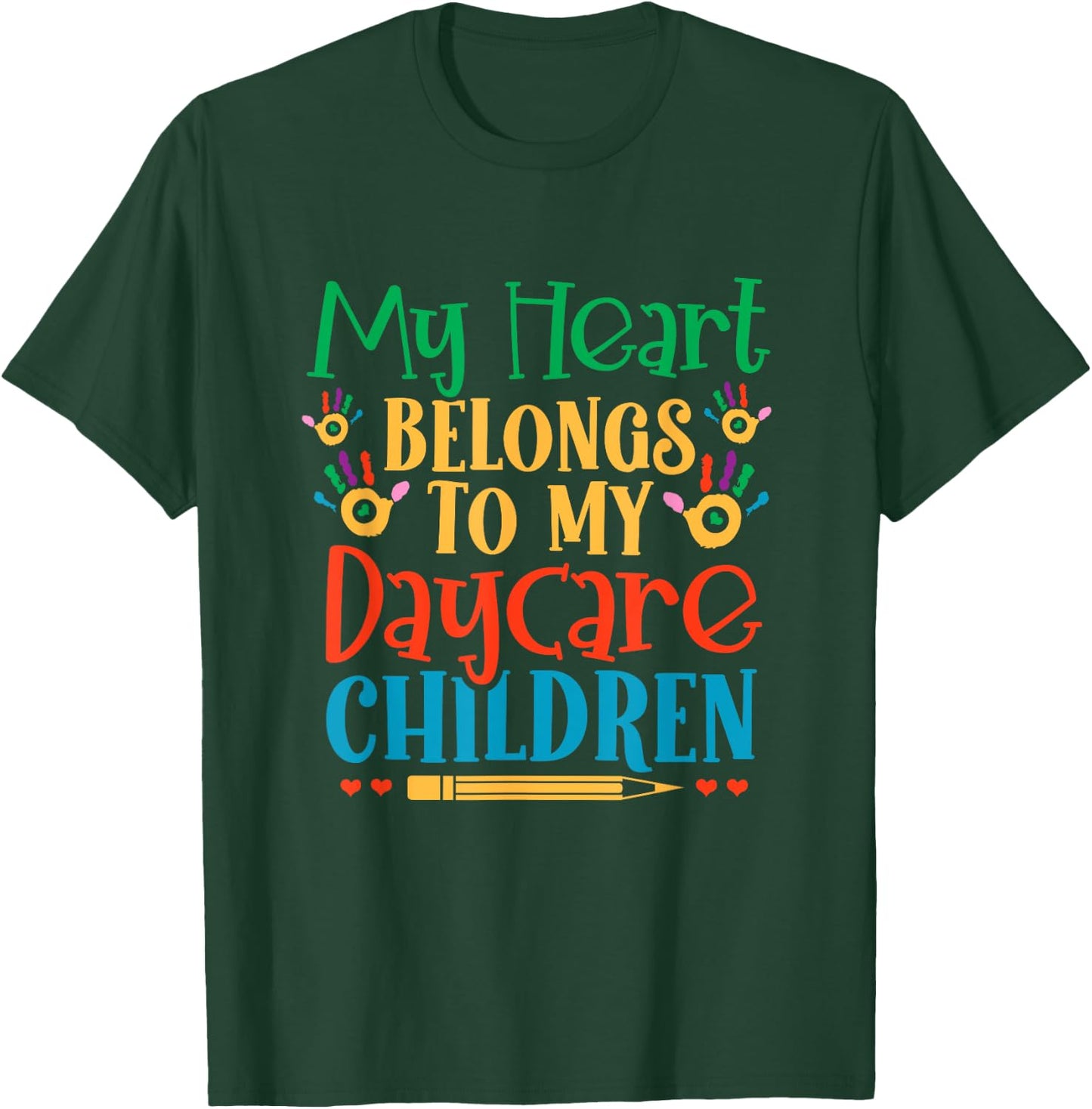Daycare Children Childcare Provider Teacher PreK Nursery T-Shirt - T-Shirt | Forest