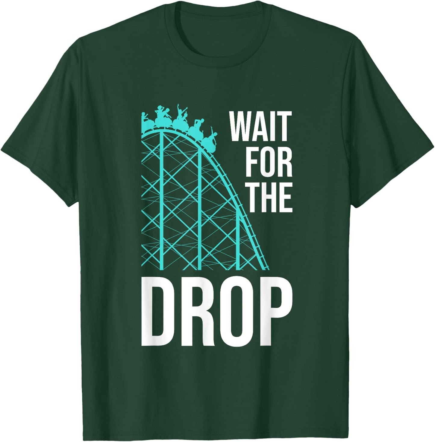 Funny Roller Coaster Designs Kids Boys Girls Amusement Park T-Shirt - T-Shirt | Forest