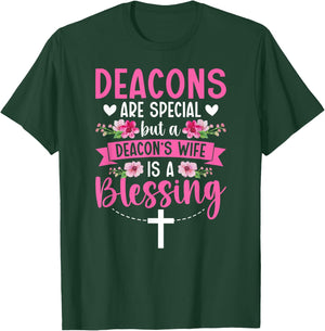 Proud Deacon's Wife Of A Church Deacon Wife T-Shirt - T-Shirt | Forest