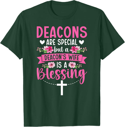 Proud Deacon's Wife Of A Church Deacon Wife T-Shirt - T-Shirt | Forest