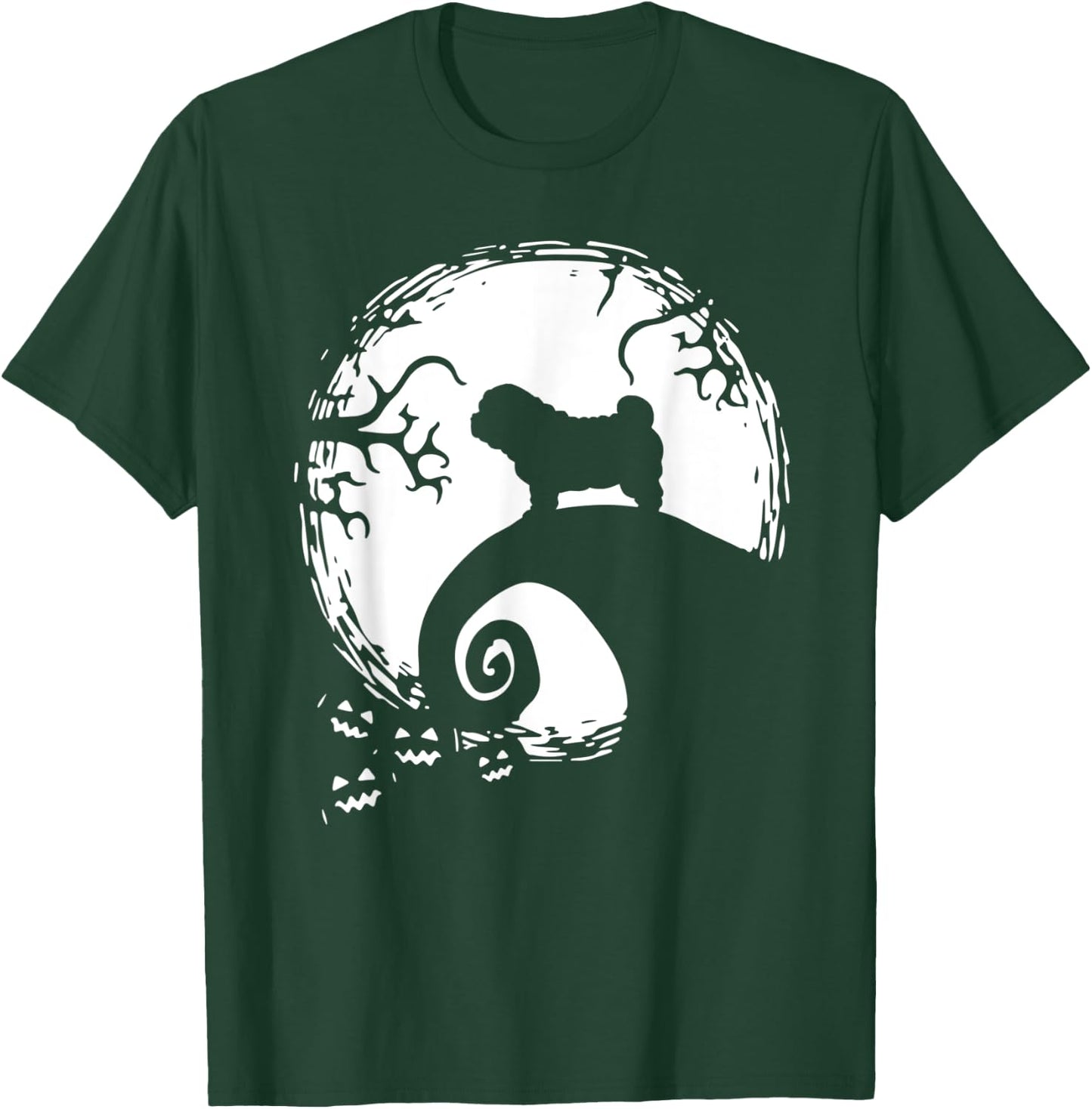 Shar Pei Moon Halloween T-Shirt - T-Shirt | Forest