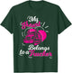 My Heart Belongs To A Trucker Truck Drivers Girl Gift T-Shirt - T-Shirt | Forest