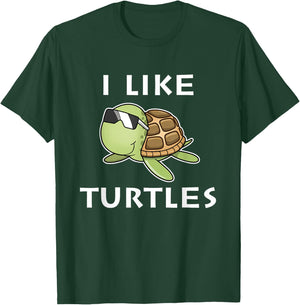I like Turtles Tortoise Sea Animal Funny Gift T-Shirt - T-Shirt | Forest