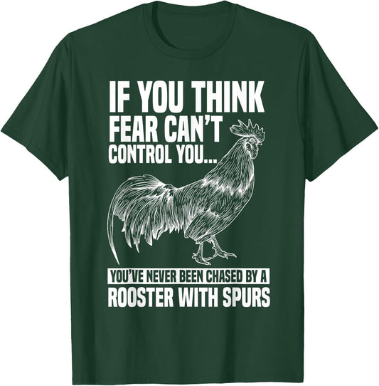 Funny Rooster Chicken Apparel Rooster Chicken Lover Animal - Black, Small, -Adults, Kids, Short Sleeve, Classic Fit, Cotton 65% Polyester 35% T-Shirt - T-Shirt | Forest