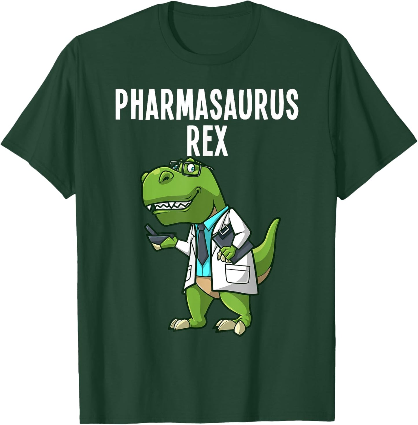 Funny Pharmacy Dinosaur Design Women Pharmacists T-Shirt - T-Shirt | Forest