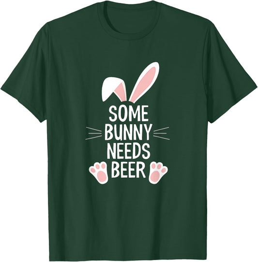 Some bunny needs beer T-Shirt - T-Shirt | Forest