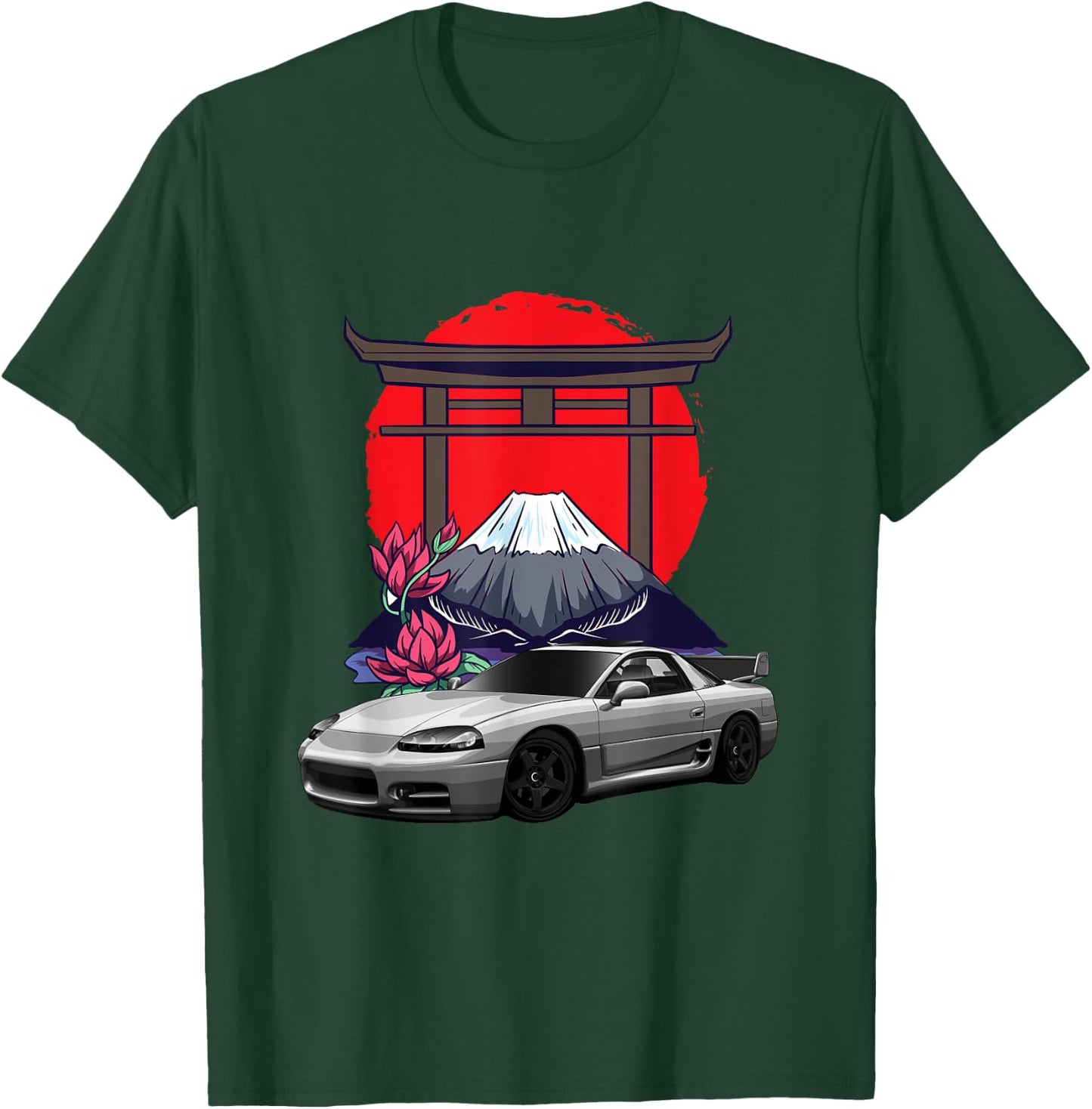 JDM 3000GT Car Tuning Japan Japan Shinto Drift T-Shirt - T-Shirt | Forest