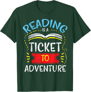 Reading Shirts Book Lover Bookworm Librarian Gift -Adults Black Modern Small T-Shirt - T-Shirt | Forest