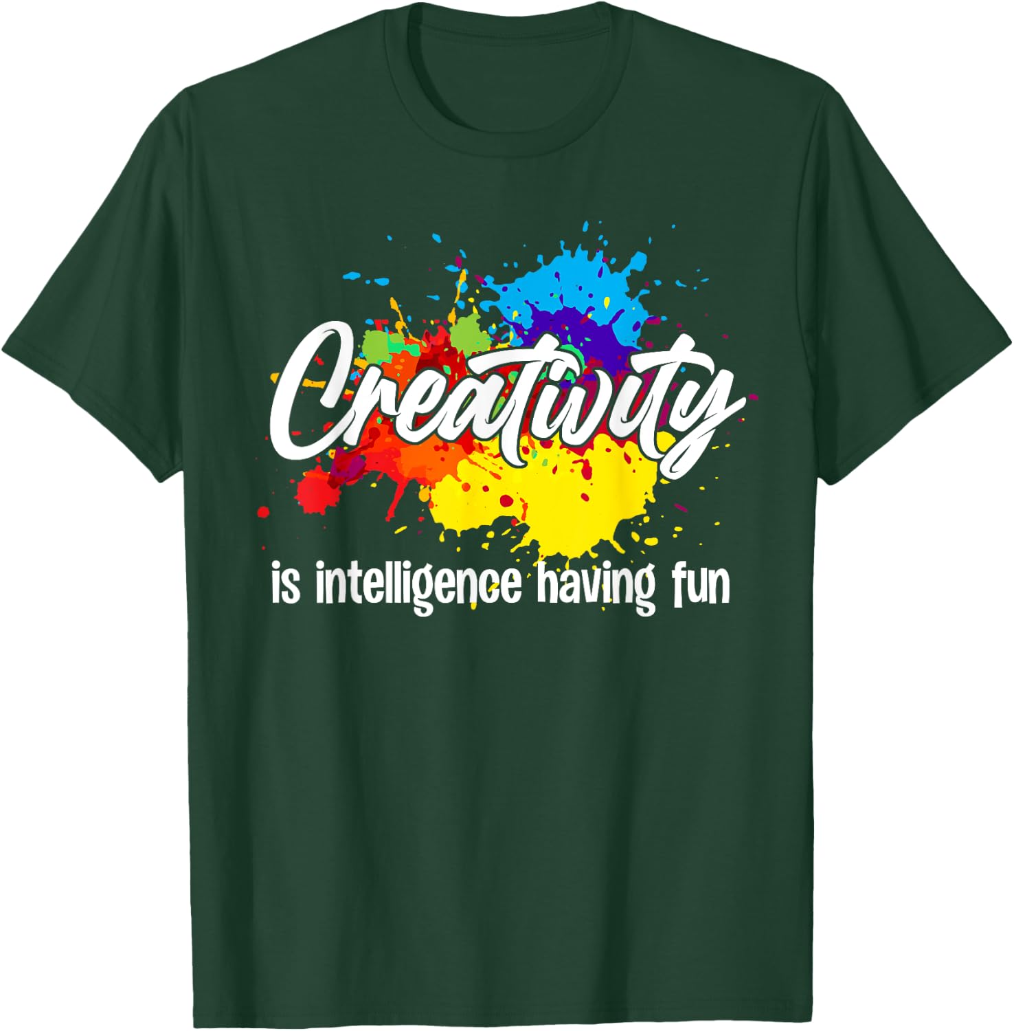 Cute Creativity Art Women Creative Drawing Teacher T-Shirt - T-Shirt | Forest