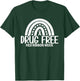 Red Ribbon Week Shirt Drug Free Rainbow Red Ribbon Week T-Shirt - T-Shirt | Forest