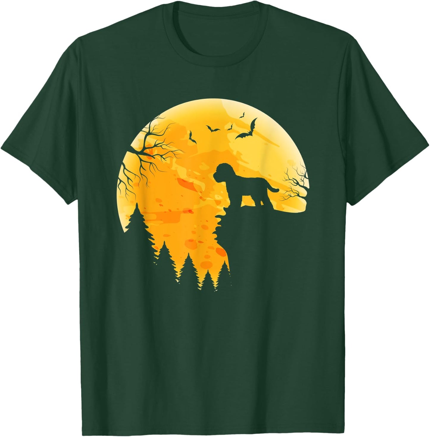 Cockapoo Lovers Halloween Moon T-Shirt - T-Shirt | Forest