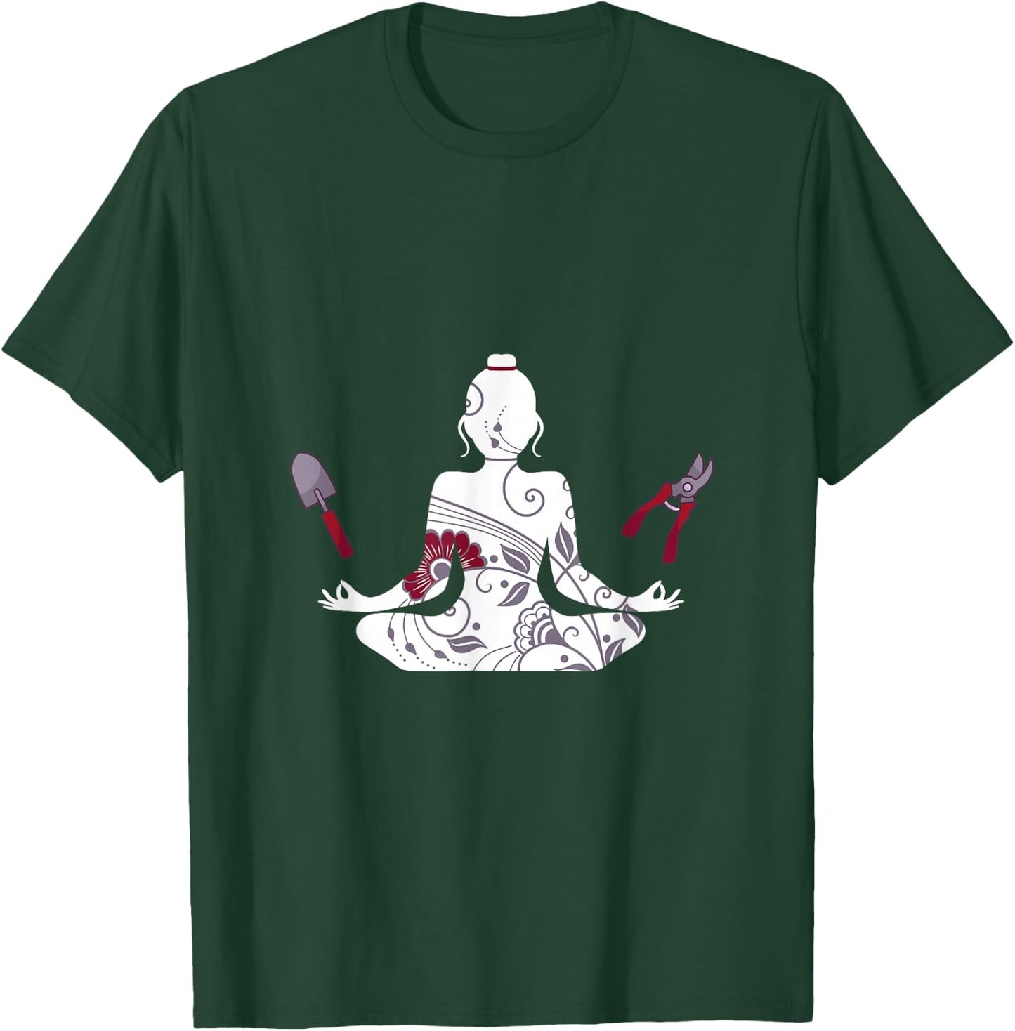 Gardening Yoga - Yogi landscape gardening gardener farmer T-Shirt - T-Shirt | Forest