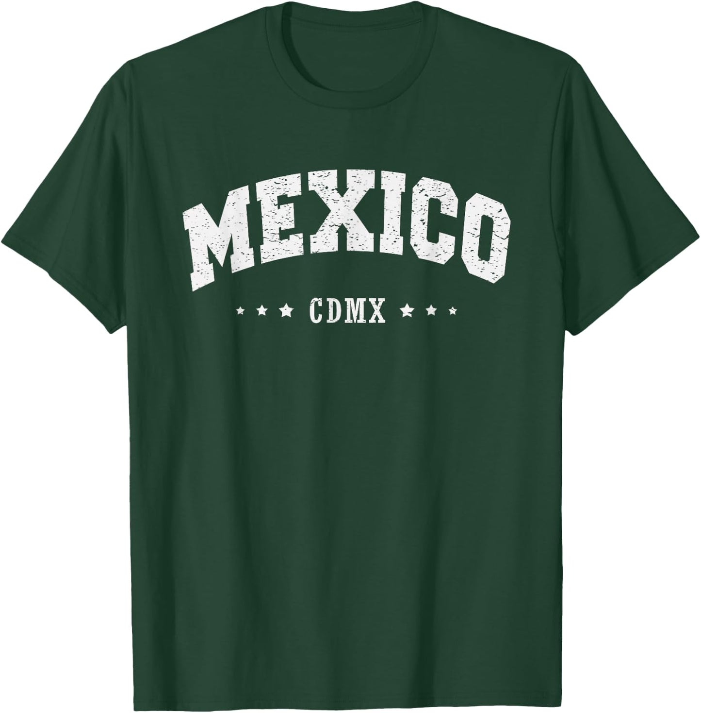Mexico CDMX Retro Vintage City Gift Men Women Kids T-Shirt - T-Shirt | Forest